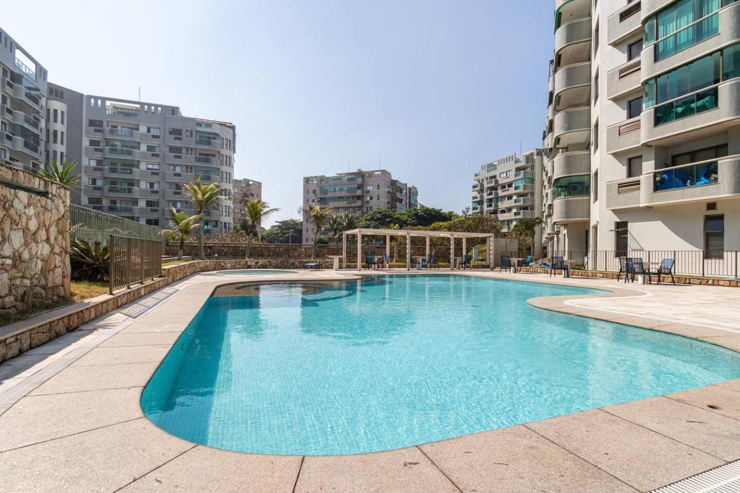 Rio De Janeiro Apartamento Frente Mar Na Barra Dış mekan fotoğraf